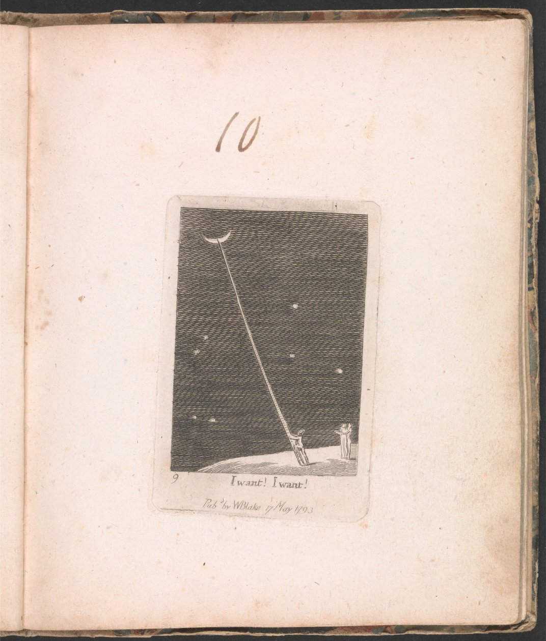 Çocuklar için. Cennetin Kapıları, Levha 11, istiyorum! İstiyorum! by William Blake