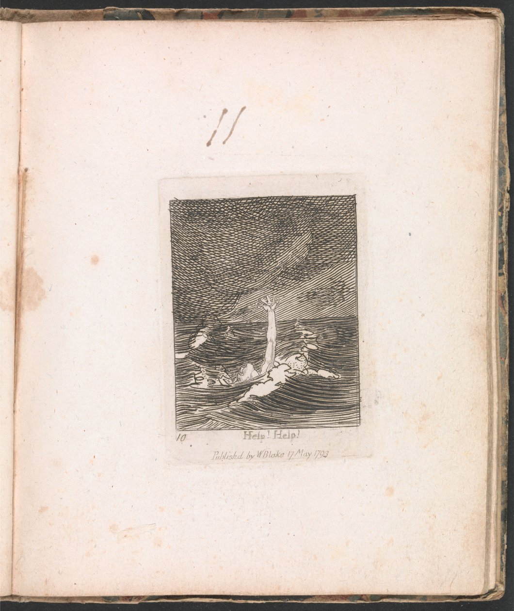 Çocuklar için. Cennetin Kapıları, Levha 12, Yardım Edin! Yardım! by William Blake