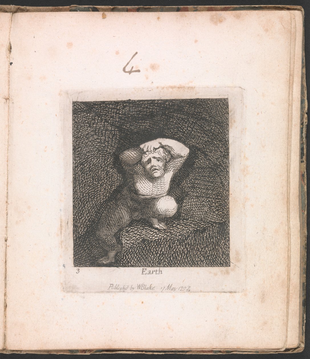 Çocuklar için. Cennetin Kapıları, Levha 5, "Dünya" by William Blake