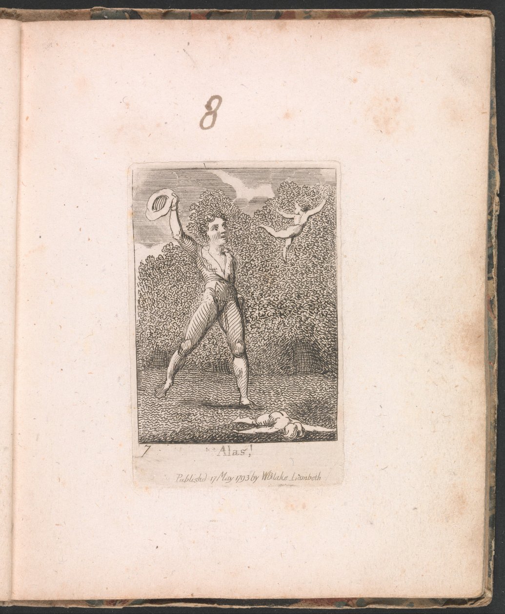 Çocuklar için. Cennetin Kapıları, Plaka 9, Ne yazık ki! by William Blake