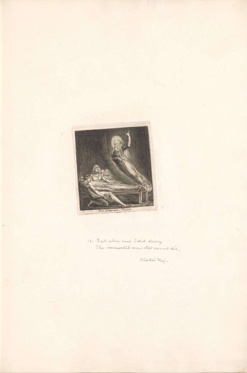Cinsiyetler İçin - Cennetin Kapıları, Levha 15, Korku ve umut - Vizyon by William Blake