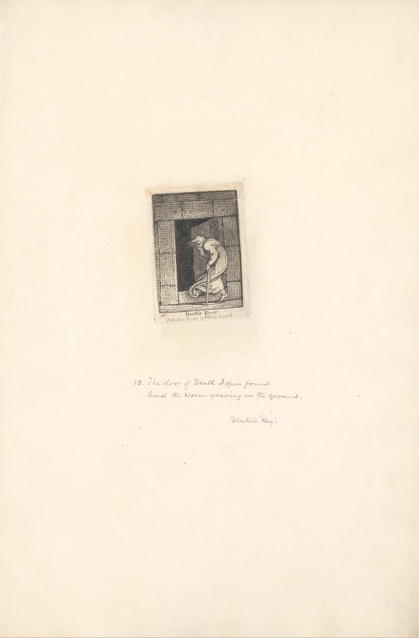 Cinsiyetler İçin - Cennetin Kapıları, Levha 17, Ölümün Kapısı by William Blake