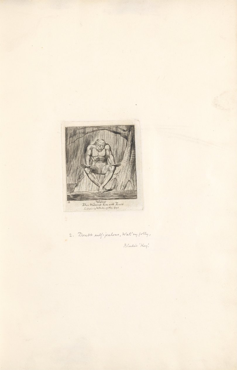 Cinsiyetler İçin - Cennetin Kapıları, Levha 4, Su by William Blake