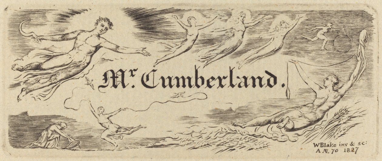 George Cumberland'ın Kartı by William Blake
