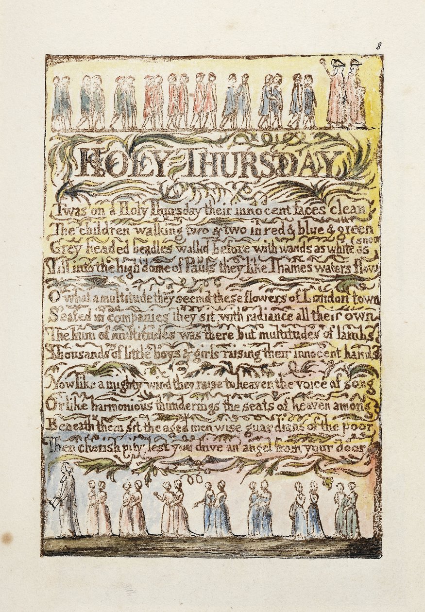 Kutsal Perşembe, 1789 by William Blake