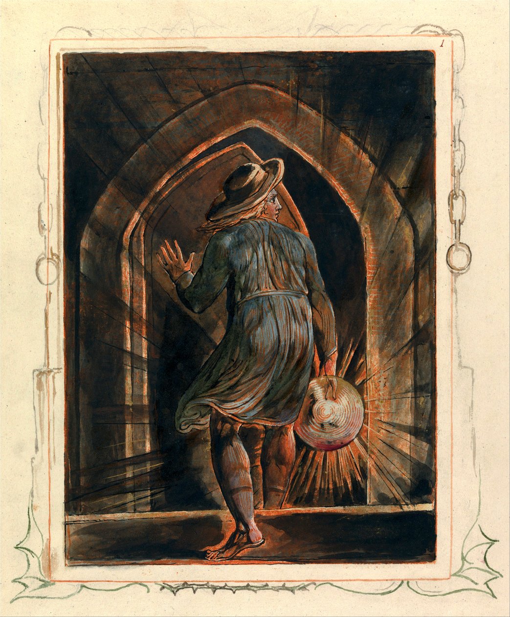 Kudüs, Levha 1, Cephe Parçası by William Blake