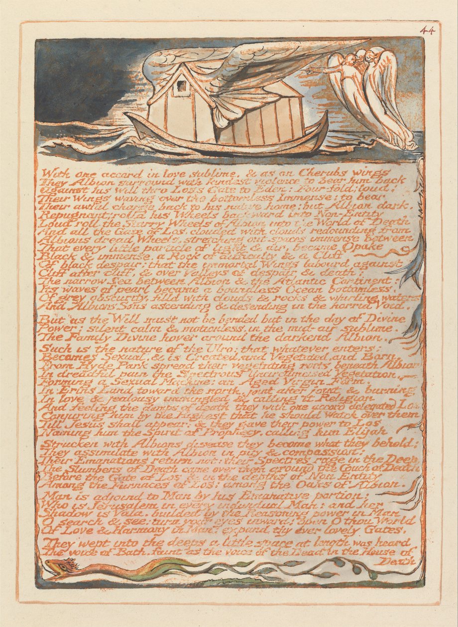 Kudüs, Levha 44, Tek Anlaşmayla.... by William Blake