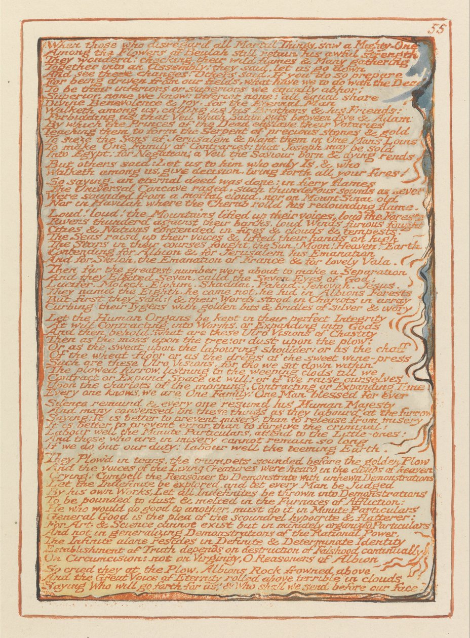 Kudüs, Levha 55, Göz ardı edenler.... by William Blake