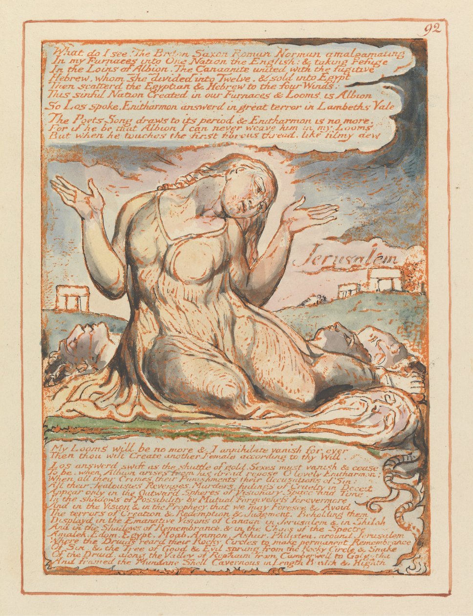 Kudüs, Levha 92, Ne görüyorum!.... by William Blake