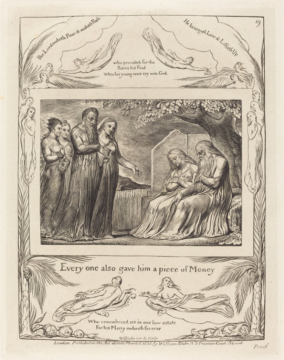 Hayırseverliği Kabul Eden İş by William Blake
