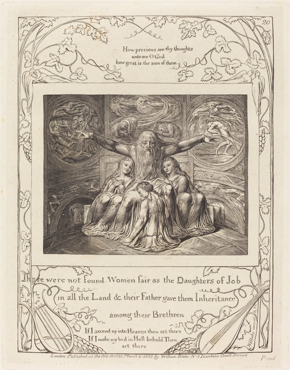 Eyüp ve Kızları by William Blake