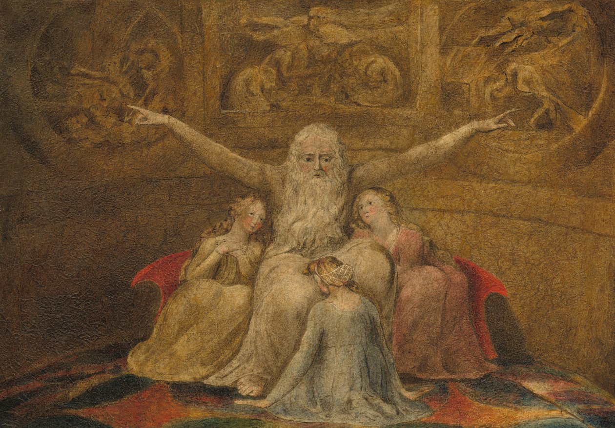 Eyüp ve Kızları, 17991800. by William Blake