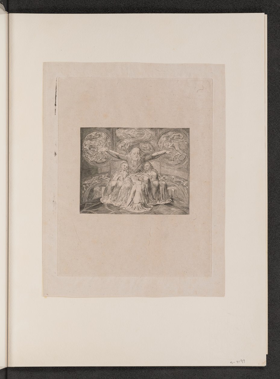 Eyüp ve Kızları, 1825. by William Blake