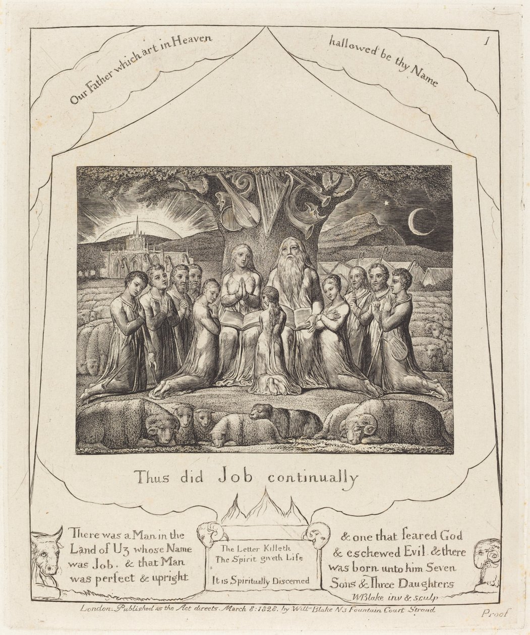 İş ve Ailesi by William Blake