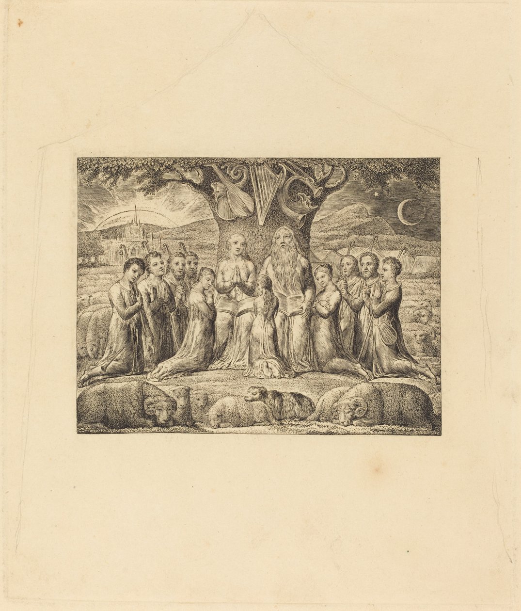 İş ve Ailesi by William Blake