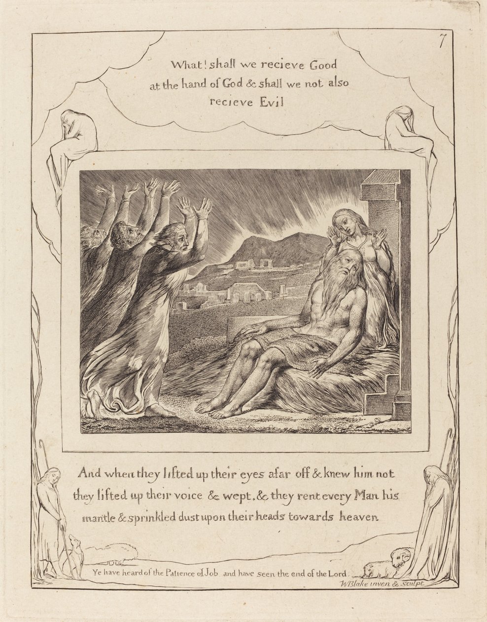 İşin Yorganları, 1825. by William Blake