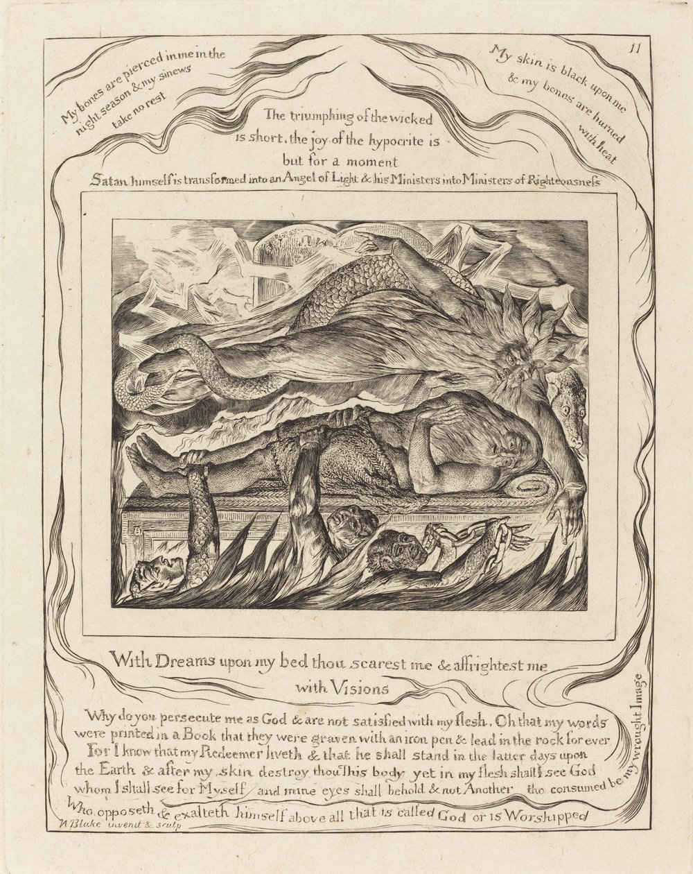 Job'un Kötü Rüyaları by William Blake