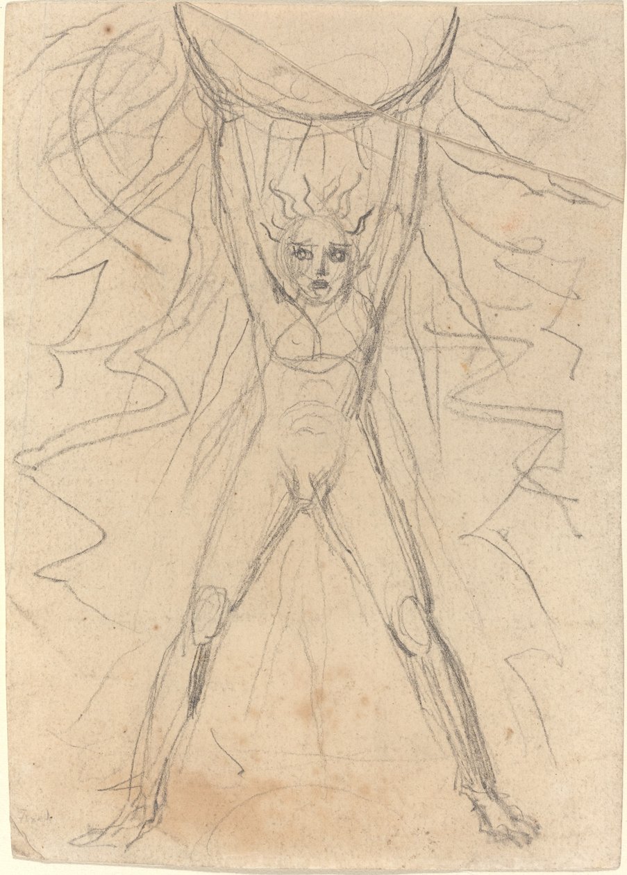 Güneşi Destekleyen Los [rekto] by William Blake