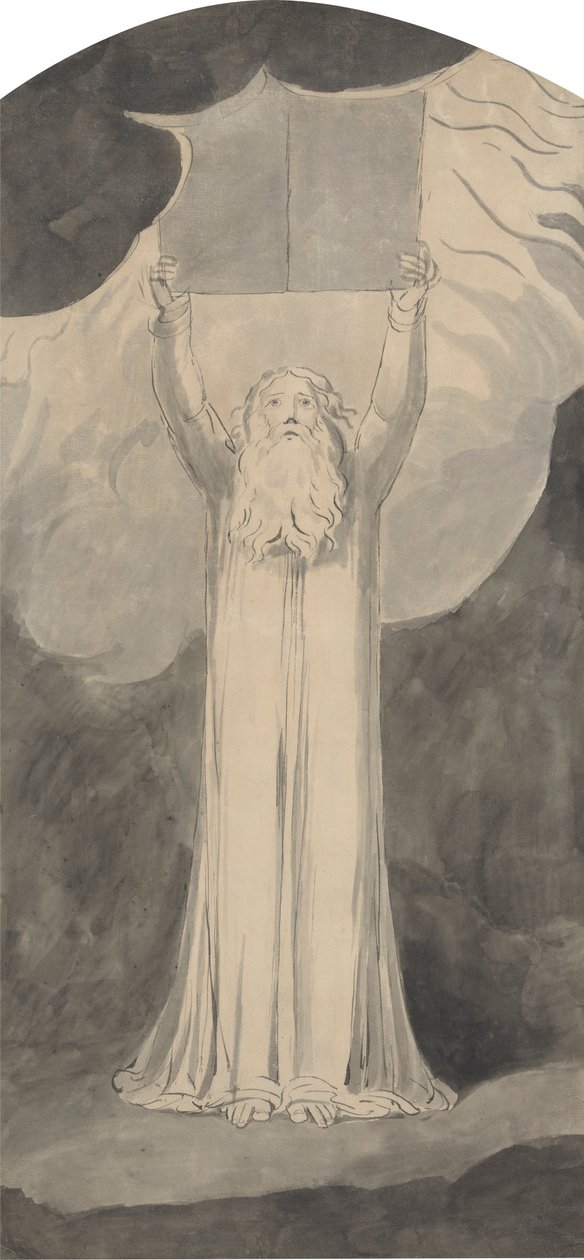 Musa Kanunu Kabul Ederken by William Blake