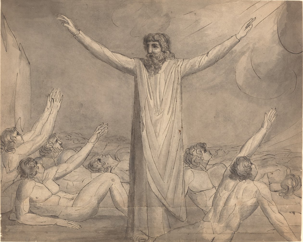 Musa Vebadan Kalıyor (?) [rekto] by William Blake
