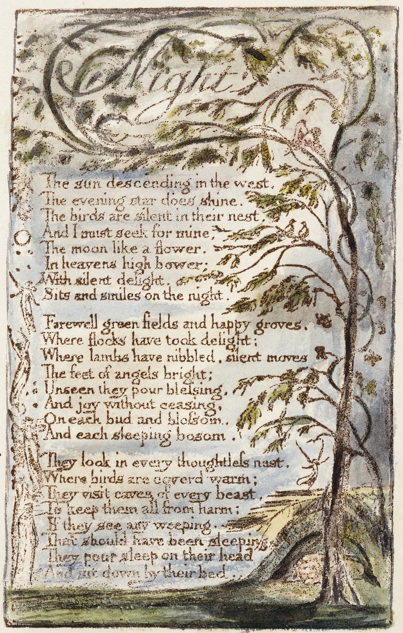 gece, 1789 by William Blake