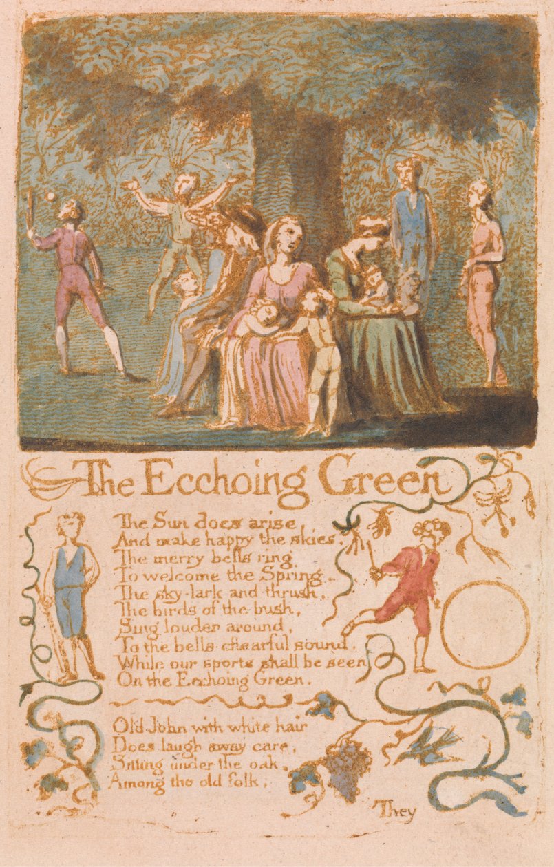 Masumiyet Şarkıları, Plaka 10, The Ecchoing Green (Bentley 6) by William Blake