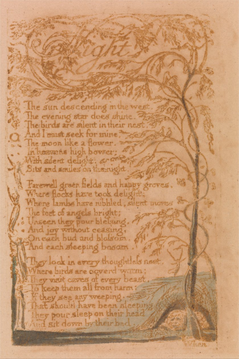 Masumiyet Şarkıları, Plaka 16, Gece (Bentley 20) by William Blake