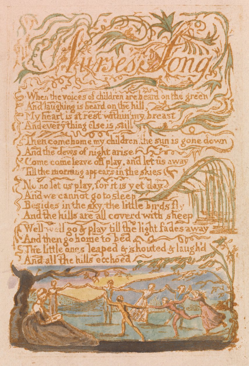 Masumiyet Şarkıları, Plaka 22, Hemşire Şarkısı (Bentley 38) by William Blake