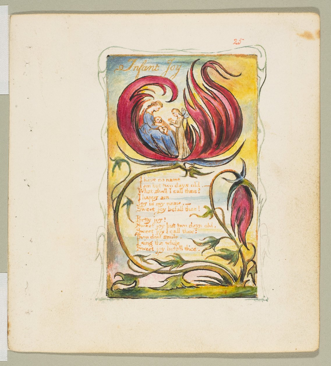 Masumiyet ve Deneyim Şarkıları: Bebek Sevinci, yak. 1825. by William Blake