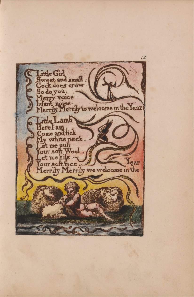 Masumiyet ve Deneyim Şarkıları, Plaka 12, Bahar (Bentley 23) by William Blake