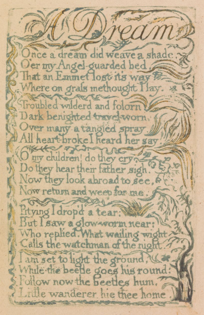 Masumiyet ve Deneyim Şarkıları, Plaka 14, "Gülen Şarkı" (Bentley 15) by William Blake