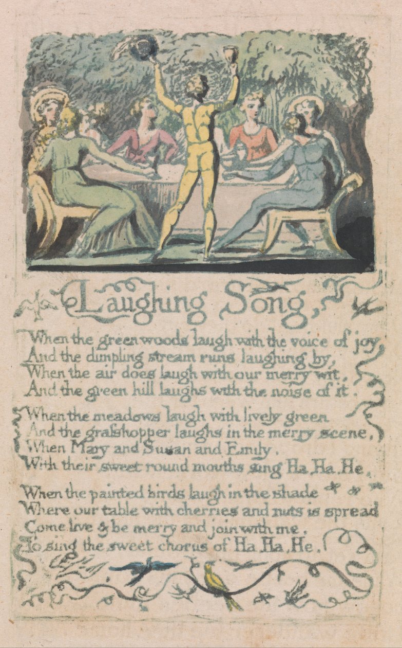 Masumiyet ve Tecrübe Şarkıları, Plaka 14, Gülme Şarkısı (Bentley 15) by William Blake