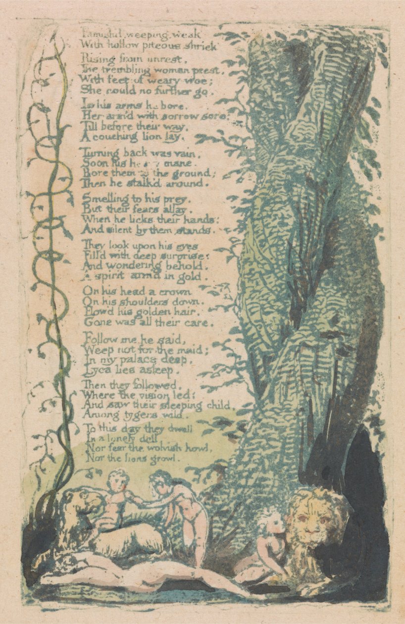 Masumiyet ve Tecrübe Şarkıları, Plaka 22, Bulunan Küçük Kız (Bentley 36) by William Blake