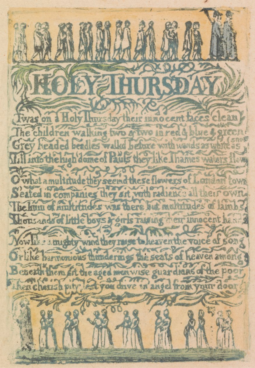 Masumiyet ve Deneyim Şarkıları, Levha 24, "İlahi İmge" (Bentley 18) by William Blake