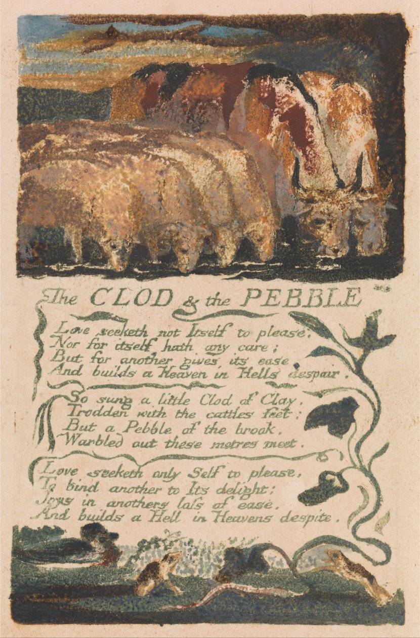 Masumiyet ve Deneyim Şarkıları, Plaka 36, The Clod and the Pebble (Bentley 32) by William Blake