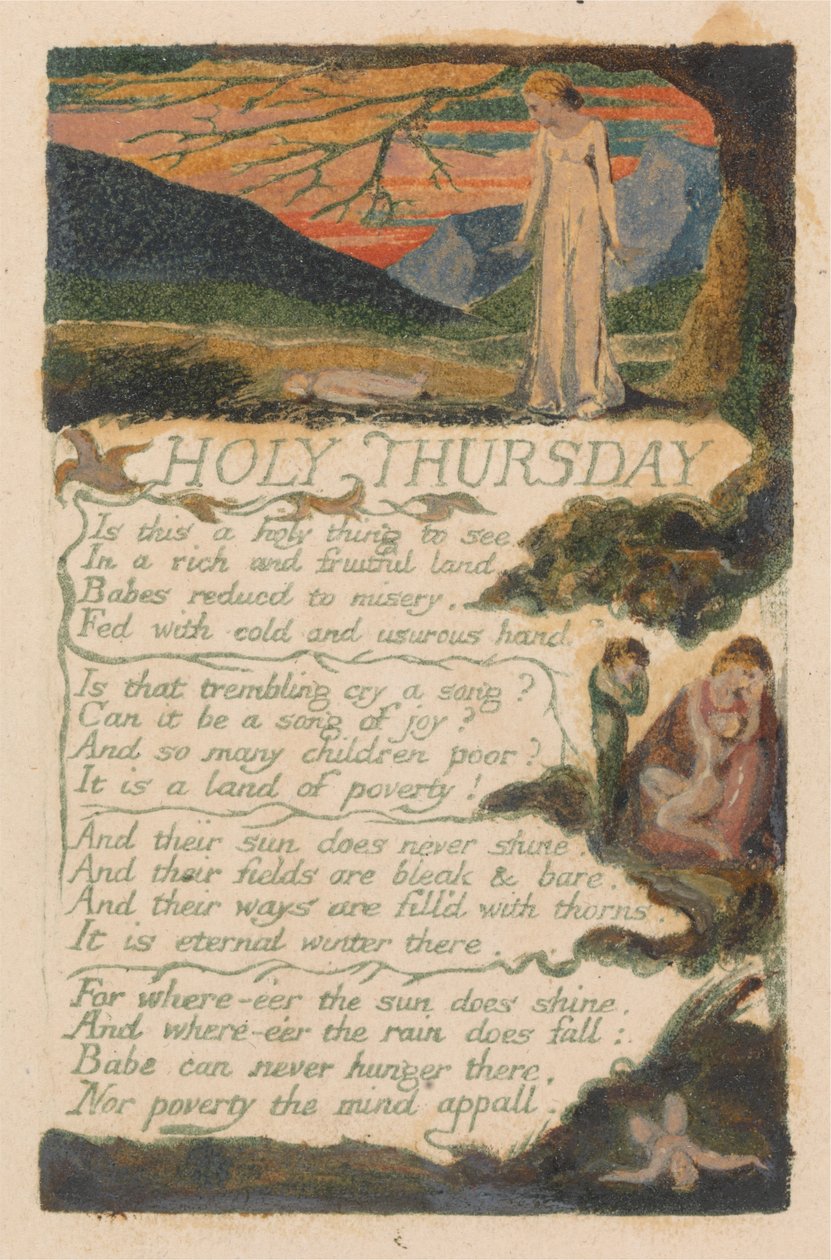 Masumiyet ve Deneyim Şarkıları, Plaka 38, "Kutsal Perşembe" (Bentley 33) by William Blake