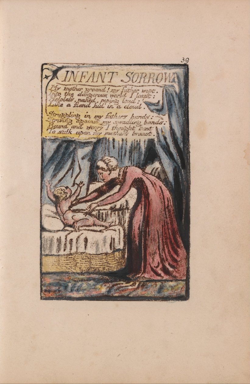 Masumiyet ve Deneyim Şarkıları, Plaka 39, Bebek Hüznü (Bentley 48) by William Blake