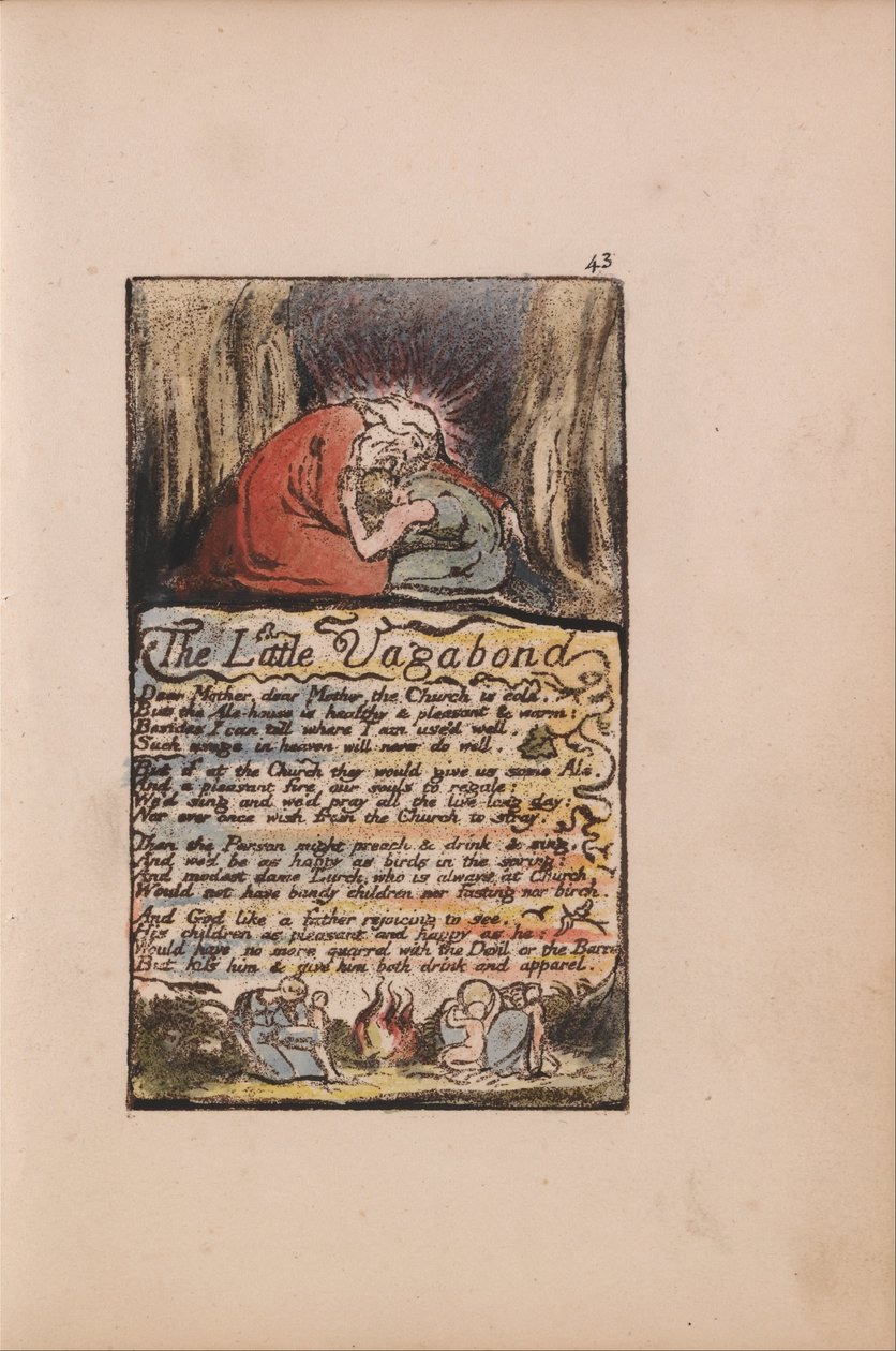 Masumiyet ve Deneyim Şarkıları, Plaka 43, Küçük Serseri, (Bentley 45) by William Blake