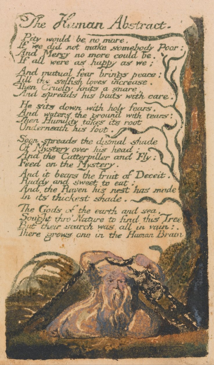Masumiyet ve Deneyim Şarkıları, Plaka 46, İnsan Özeti (Bentley 47) by William Blake