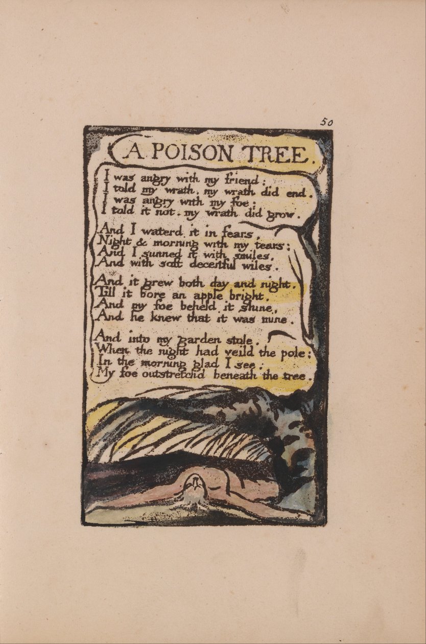 Masumiyet ve Deneyim Şarkıları, Plaka 50, Bir Zehir Ağacı (Bentley 49) by William Blake