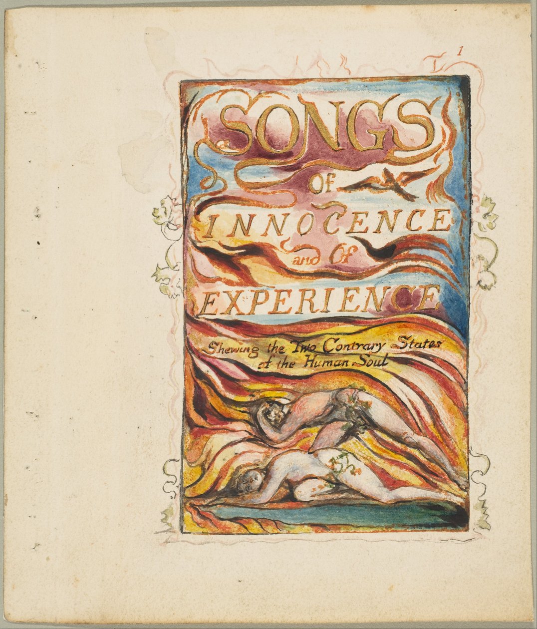 Masumiyetin ve Deneyimin Şarkıları, İnsan Ruhunun İki Zıt Durumunu Gösterir..., ca. 1825. by William Blake