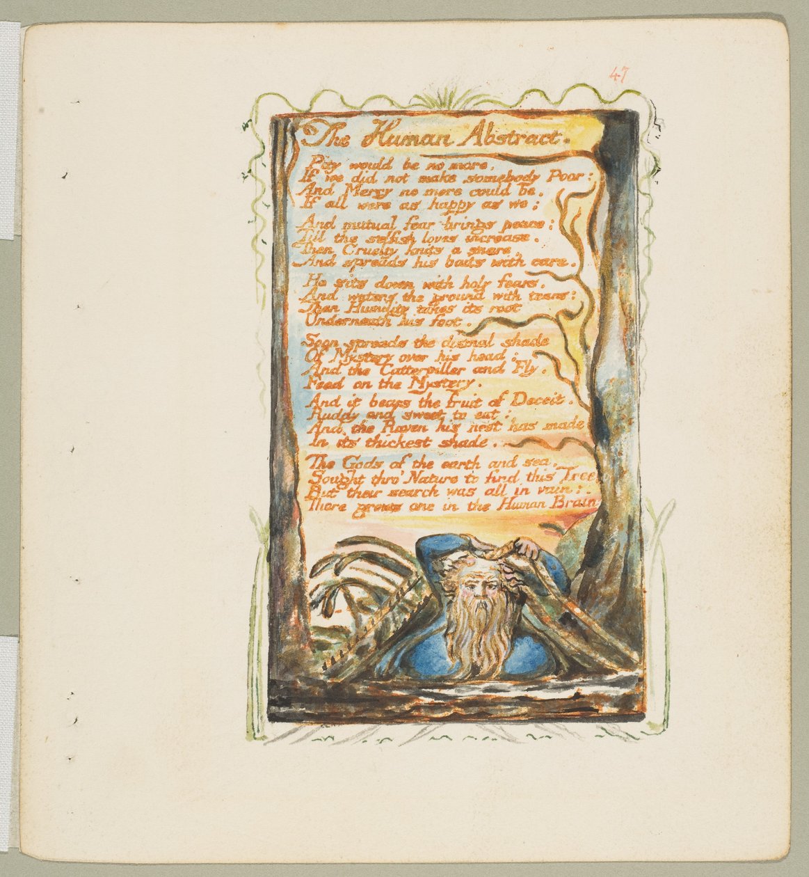 Masumiyet ve Deneyim Şarkıları: The Human Abstract, yak. 1825. by William Blake