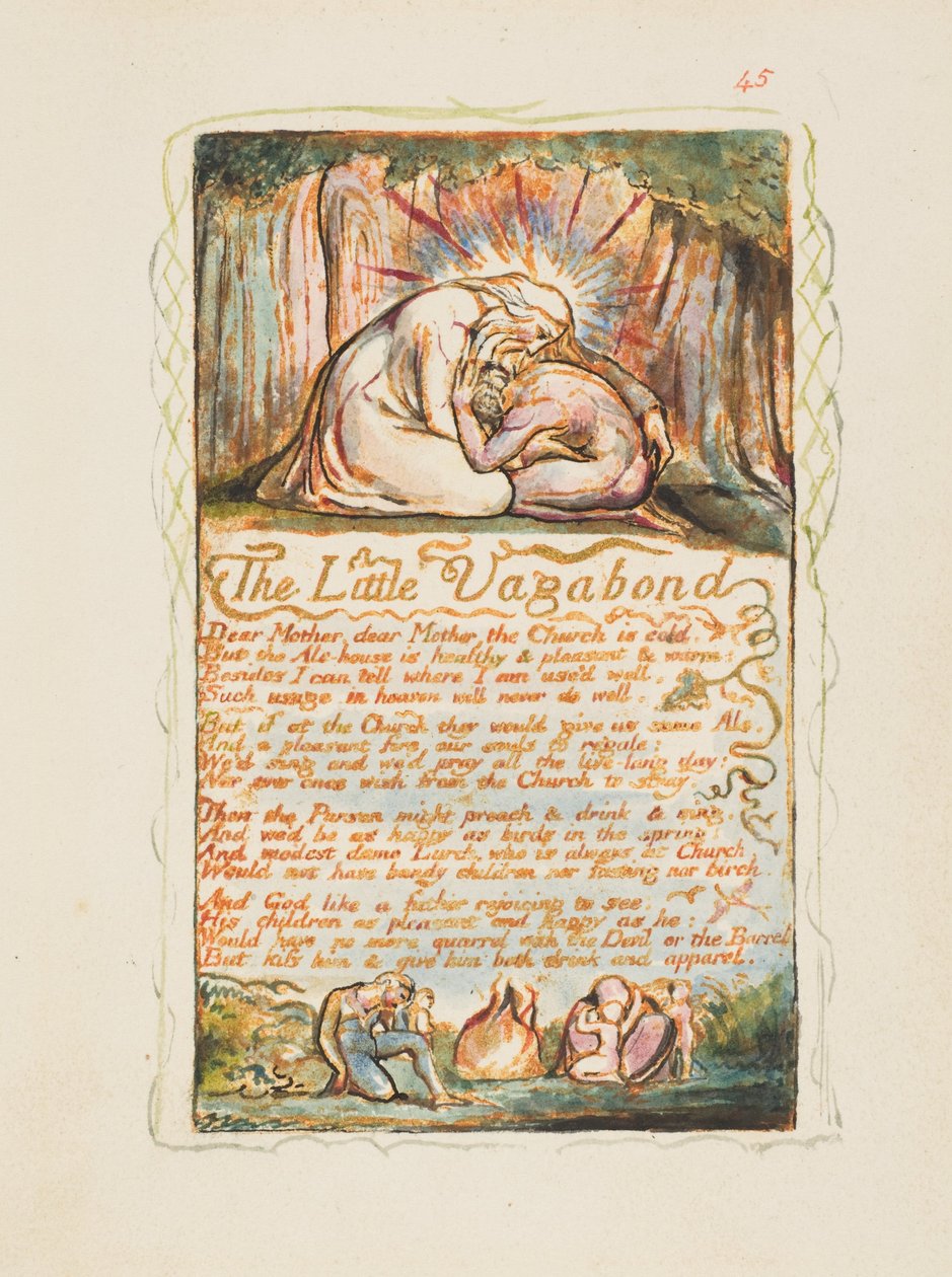 Masumiyet ve Deneyim Şarkıları: Küçük Serseri, yaklaşık. 1825. by William Blake