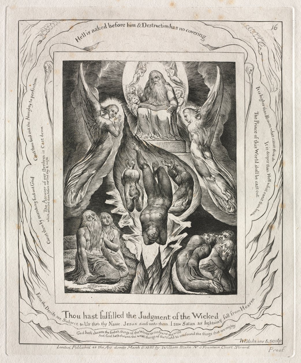 Eyüp Kitabı: Pl. 16, Kötülerin Hükmü 1825