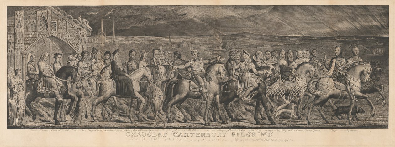 Canterbury Hacıları by William Blake