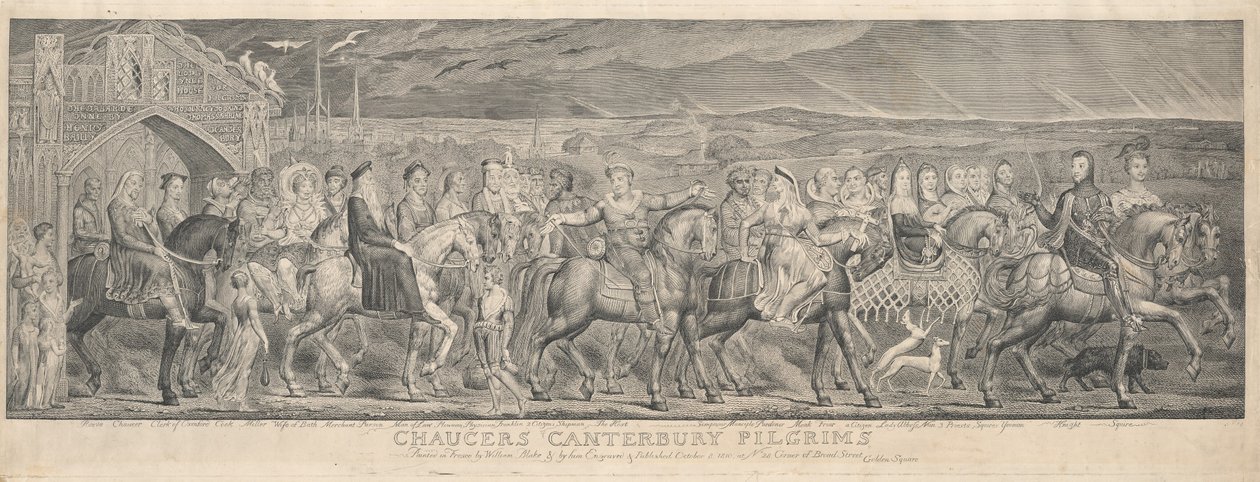 Canterbury Hacıları by William Blake