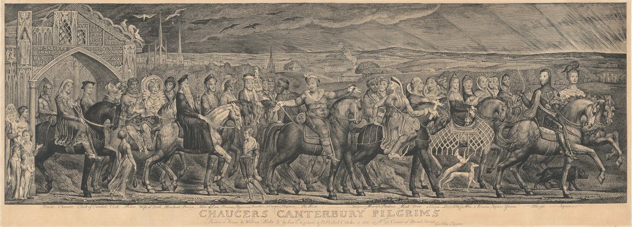 Canterbury Hacıları by William Blake