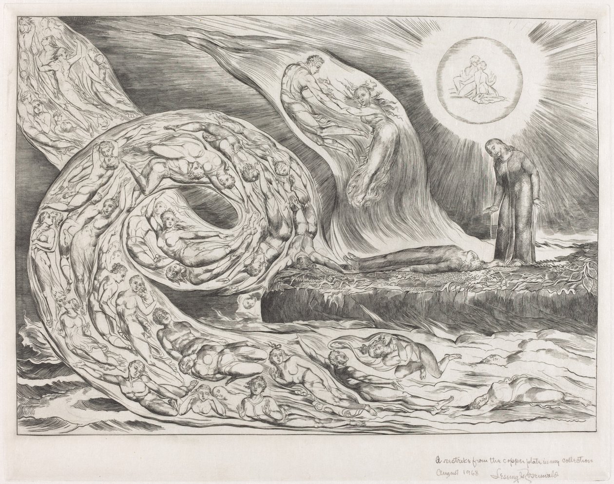 Şehvetlilerin Çemberi: Paolo ve Francesca by William Blake