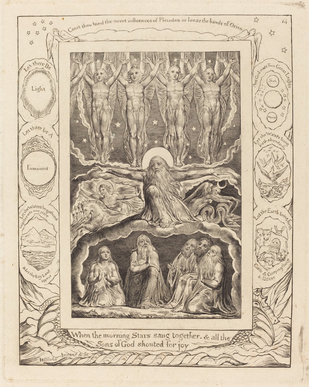 Yaratılış, 1825. by William Blake