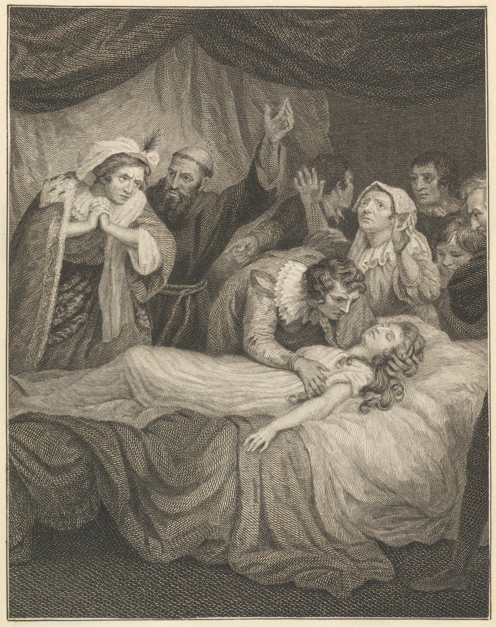 Juliet'in Ölümü by William Blake